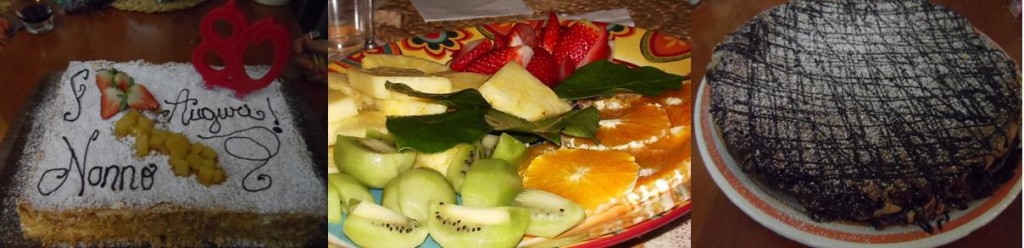 dolci e frutta